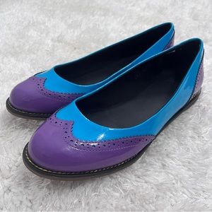 Dr. Martens Ceri Brogue in bright purple/sunny blue